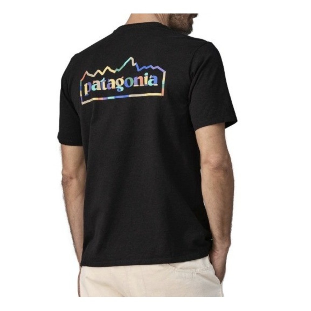 Patagonia Mens S Unity Fitz Responsibili-Tee Ink Black Graphic T-Shirt NWT